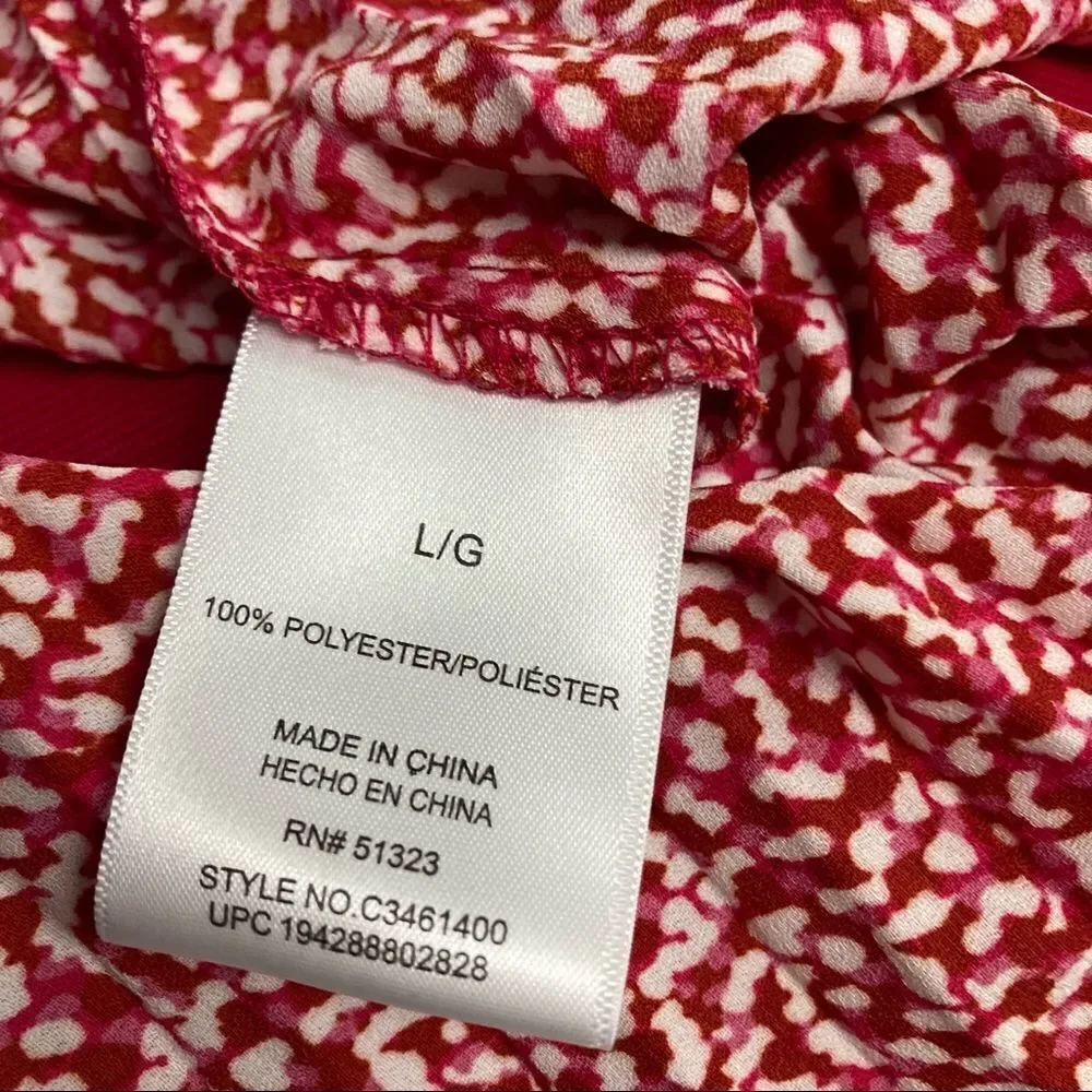 VINCE CAMUTO Women’s Maxi‎ Skirt Size Large, Pink & Ivory